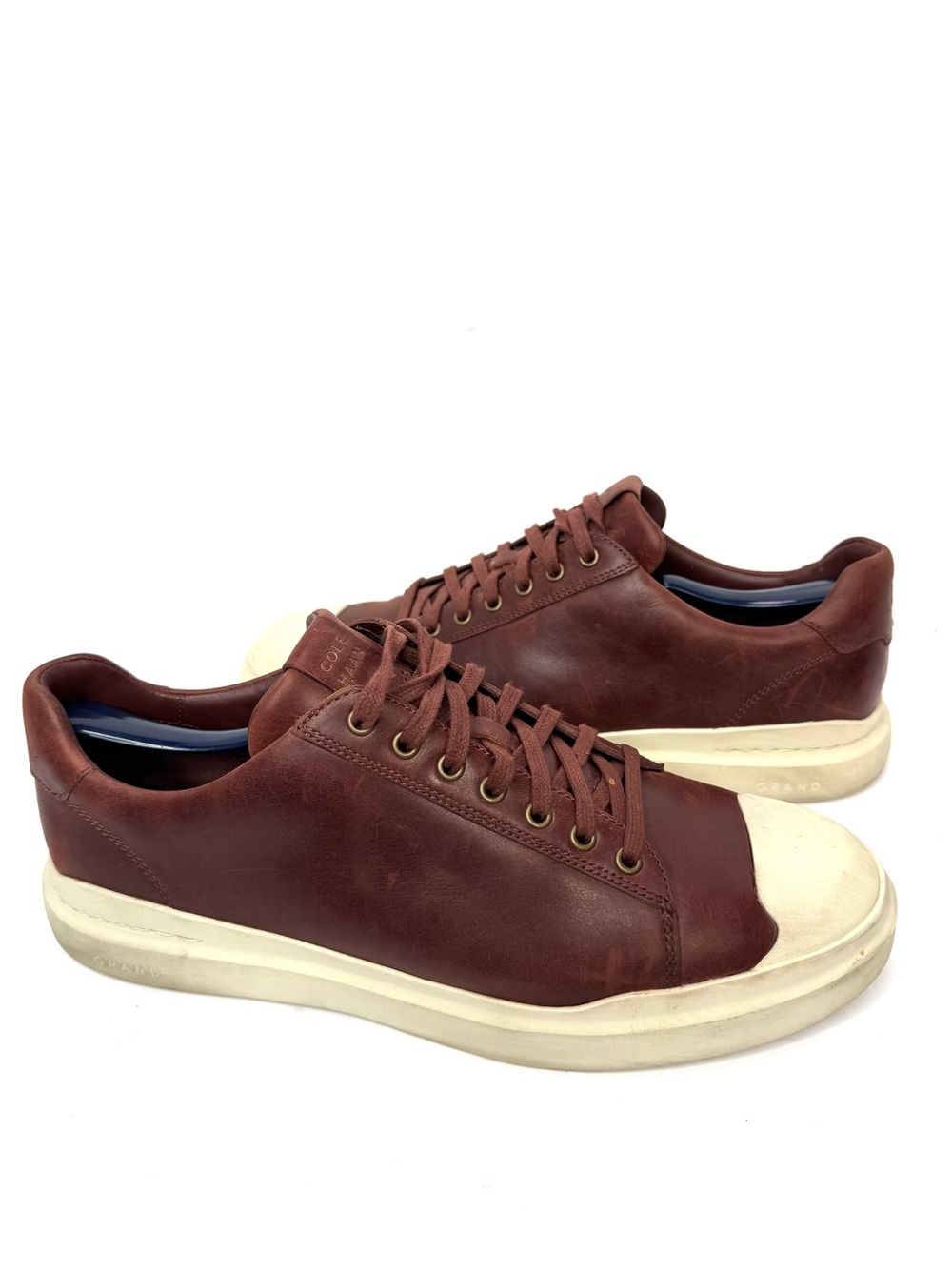 Cole Haan GrandPro Rally Cap Toe Mens 10 Shoes Brown Scotch Birch Leather C38669